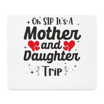Mutter-tochter-reise 2024 - Mousepad (Querformat) - Weiß - Vorne