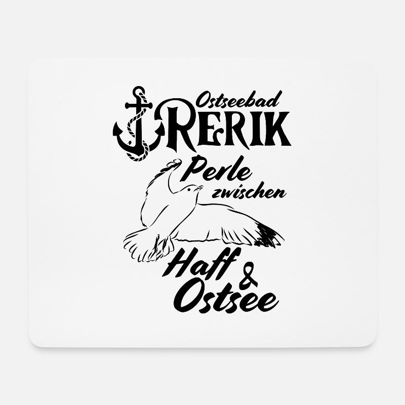 Rerik Ostseebad Rerik Perle zwischen Haff & Ostsee - Mousepad (Querformat) - Weiß