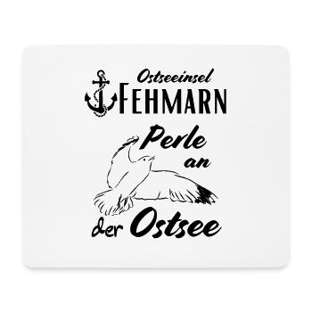 Fehmarn Ostseeinsel und Perle an der Ostsee - Mousepad (Querformat) - Weiß - Vorne