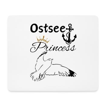 Baltic Sea Princess-Baltic Sea Princess Anchor and Seagull - Mouse Pad (horizontal) - white - Front