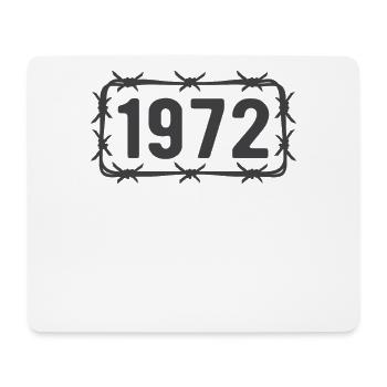 Anniversaire Vintage 1972 fil de fer barbelé - Tapis de souris (format paysage) - blanc - Devant