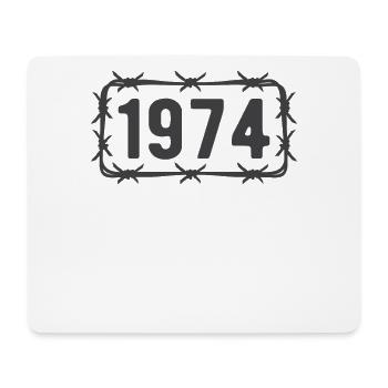 Geburtstag Jahrgang 1974 Stacheldraht - Mousepad (Querformat) - Weiß - Vorne