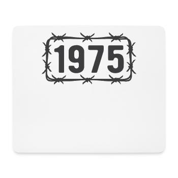 Geburtstag Vintage 1975 Stacheldraht - Mousepad (Querformat) - Weiß - Vorne