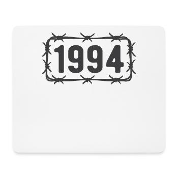 Geburtstag Jahrgang 1994 Stacheldraht - Mousepad (Querformat) - Weiß - Vorne
