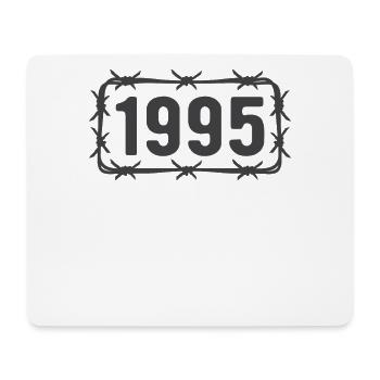 Birthday Vintage 1995 Barbed Wire - Mouse Pad (horizontal) - white - Front