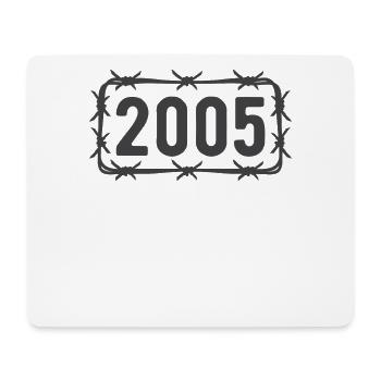 Birthday Vintage 2005 Barbed Wire - Mouse Pad (horizontal) - white - Front