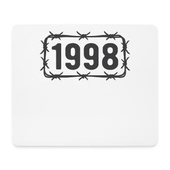 Birthday Vintage 1998 Barbed Wire - Mouse Pad (horizontal) - white - Front