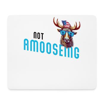 Non Amooseing Cool Moose - Mouse Pad (horizontal) - white - Front