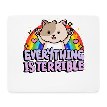 Everything is horrible sarcasm rainbow - Mouse Pad (horizontal) - white - Front