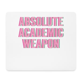 Students Absolute Academic Weapon - Mouse Pad (horizontal) - white - Front