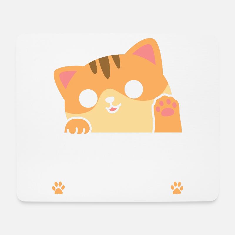 Best Cat Dad Cute Kitten Lover Paw Vatertag - Mousepad (Querformat) - Weiß