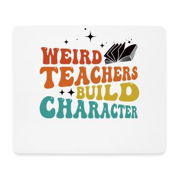 Seltsame Lehrer Lustige Schullehrer - Mousepad (Querformat) - Weiß - Vorne