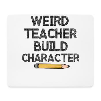 Seltsame Lehrer Lustige Schullehrer - Mousepad (Querformat) - Weiß - Vorne