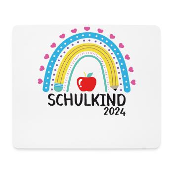 Rentrée scolaire Premier jour d’école Écolier 2024 - Tapis de souris (format paysage) - blanc - Devant