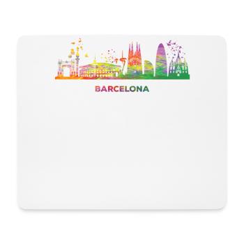 Barcelonische Skyline Barcelona - Mouse Pad (horizontal) - white - Front