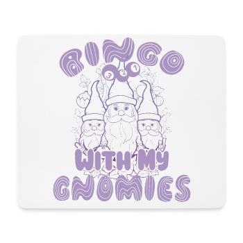 Bingo avec mes gnomies Bingo amusant - Tapis de souris (format paysage) - blanc - Devant