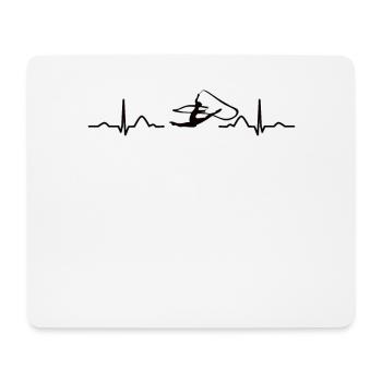 Gymnast With Band Rhythmic Gymnastics - Mouse Pad (horizontal) - white - Front