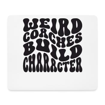 Seltsame Coaches Bilden Charakter Trainer - Mousepad (Querformat) - Weiß - Vorne