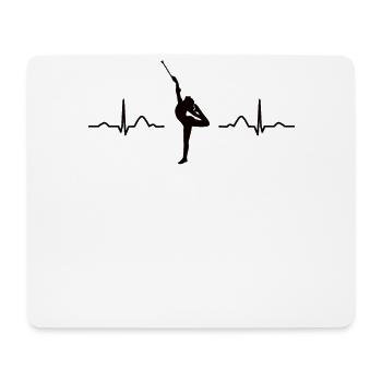 Gymnastics Bar ECG Rhythmic Gymnastics - Mouse Pad (horizontal) - white - Front