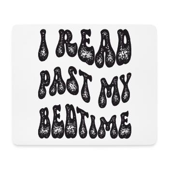 Bibliothek Buchliebhaber Lesender Bücherwurm - Mousepad (Querformat) - Weiß - Vorne