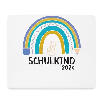 Rentrée scolaire Premier jour d’école enfant 2024 - Tapis de souris (format paysage) - blanc - Devant