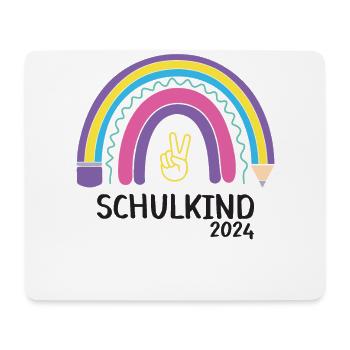 Rentrée scolaire Premier jour d’école enfant 2024 - Tapis de souris (format paysage) - blanc - Devant