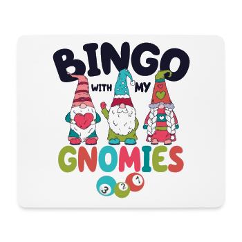 Bingo avec mes gnomies Bingo amusant - Tapis de souris (format paysage) - blanc - Devant
