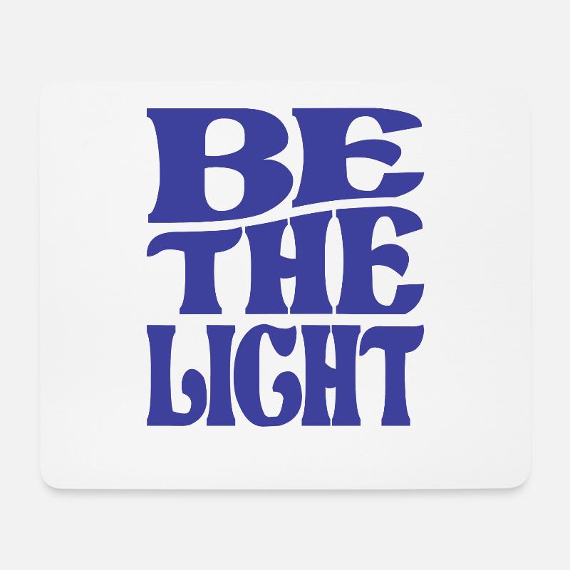 Sei das Licht Matthäus 5:14 Bibelvers Christ - Mousepad (Querformat) - Weiß