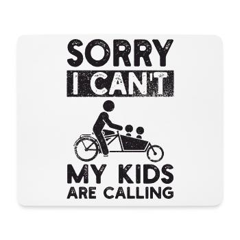 Cargo Fahrrad Cargobike Lastenrad - Mousepad (Querformat) - Weiß - Vorne