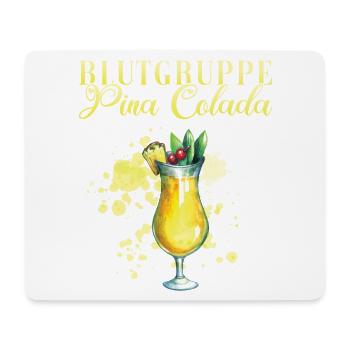 Groupe sanguin Pina Colada Barman - Tapis de souris (format paysage) - blanc - Devant