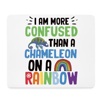 Ich Bin Verwirrter Als Ein Chamäleon - Mousepad (Querformat) - Weiß - Vorne
