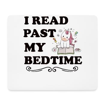 I read unicorn after bedtime - Mouse Pad (horizontal) - white - Front