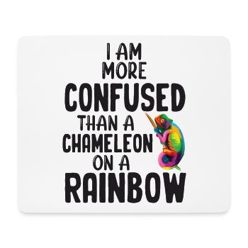 Ich Bin Verwirrter Als Ein Chamäleon - Mousepad (Querformat) - Weiß - Vorne