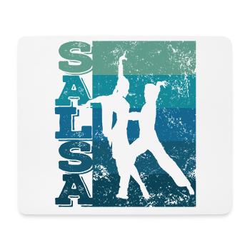 Festival de danse salsa Salsero et Salsera - Tapis de souris (format paysage) - blanc - Devant