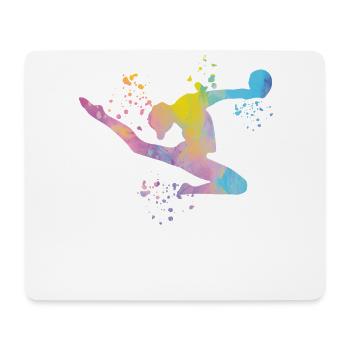 Gymnast with ball rhythmic gymnastics - Mouse Pad (horizontal) - white - Front