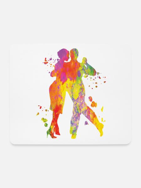 Argentinischer Tango Tanzen Milonga Vals - Mousepad (Querformat) - Weiß