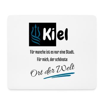 Pour moi, Kiel est la plus belle ville hanséatique du monde - Tapis de souris (format paysage) - blanc - Devant