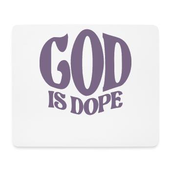 God Is Dop - Inspirierendes christliches Zitat - Mousepad (Querformat) - Weiß - Vorne