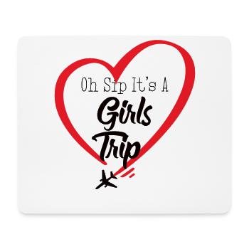 Filles Week-end Femmes Filles Voyage - Tapis de souris (format paysage) - blanc - Devant