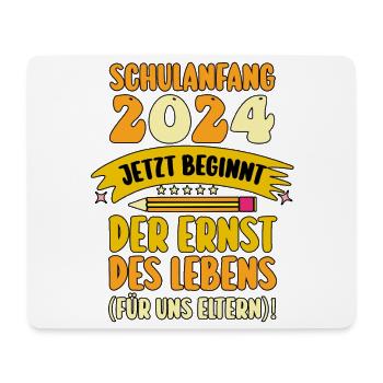 Parents School Child Primary School First Grade Enrollment - Mouse Pad (horizontal) - white - Front