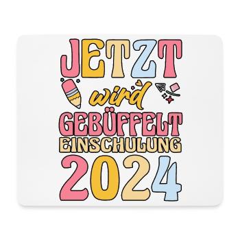 1st Grade Schoolchild Back to School Enrollment - Mouse Pad (horizontal) - white - Front