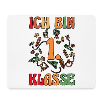 Erste Klasse Schulkind Schulbeginn Einschulung - Mousepad (Querformat) - Weiß - Vorne