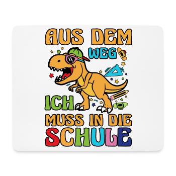 Kita Abgänger Schulanfang Schulkind Dino Einschulu - Mousepad (Querformat) - Weiß - Vorne