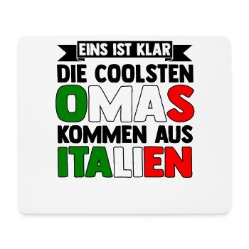 Italia Italiener Oma Nonna Italienisch Italien - Mousepad (Querformat) - Weiß - Vorne