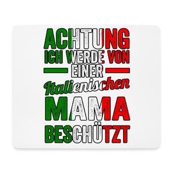 Italia Italiener Mama Mutter Italienisch Italien - Mousepad (Querformat) - Weiß - Vorne