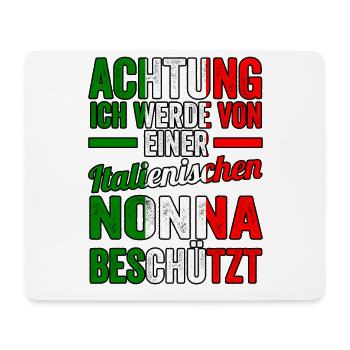 Italia Italiener Oma Nonna Italienisch Italien - Mousepad (Querformat) - Weiß - Vorne
