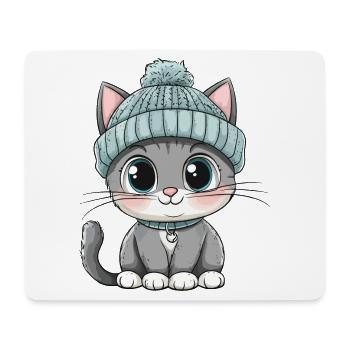 Cat Cute Cute Baby Kids Animal Cartoon - Mouse Pad (horizontal) - white - Front