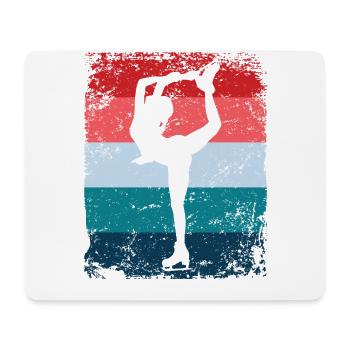 Figure Skating Figure Skating Skating - Mouse Pad (horizontal) - white - Front