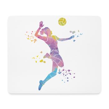 Joueurs de volley-ball Enfants Beach volley - Tapis de souris (format paysage) - blanc - Devant