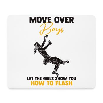 Make way guys boulderers bouldering - Mouse Pad (horizontal) - white - Front
